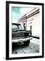 ¡Viva Mexico! Collection - Old Black Jeep and Colorful Street VII-Philippe Hugonnard-Framed Photographic Print