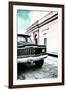 ¡Viva Mexico! Collection - Old Black Jeep and Colorful Street VII-Philippe Hugonnard-Framed Premium Photographic Print