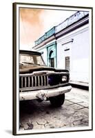 ¡Viva Mexico! Collection - Old Black Jeep and Colorful Street VIII-Philippe Hugonnard-Framed Premium Photographic Print