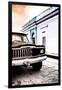 ¡Viva Mexico! Collection - Old Black Jeep and Colorful Street VIII-Philippe Hugonnard-Framed Premium Photographic Print