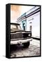 ¡Viva Mexico! Collection - Old Black Jeep and Colorful Street VIII-Philippe Hugonnard-Framed Stretched Canvas