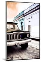 ¡Viva Mexico! Collection - Old Black Jeep and Colorful Street VIII-Philippe Hugonnard-Mounted Photographic Print