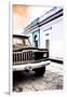 ¡Viva Mexico! Collection - Old Black Jeep and Colorful Street VIII-Philippe Hugonnard-Framed Photographic Print