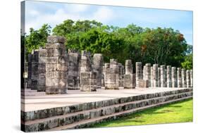 ¡Viva Mexico! Collection - One Thousand Mayan Columns - Chichen Itza-Philippe Hugonnard-Stretched Canvas