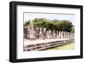 ¡Viva Mexico! Collection - One Thousand Mayan Columns II - Chichen Itza-Philippe Hugonnard-Framed Photographic Print