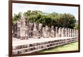 ¡Viva Mexico! Collection - One Thousand Mayan Columns II - Chichen Itza-Philippe Hugonnard-Framed Photographic Print