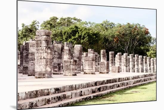 ¡Viva Mexico! Collection - One Thousand Mayan Columns II - Chichen Itza-Philippe Hugonnard-Mounted Photographic Print