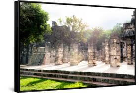 ¡Viva Mexico! Collection - One Thousand Mayan Columns III - Chichen Itza-Philippe Hugonnard-Framed Stretched Canvas