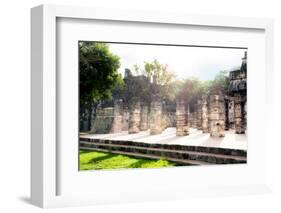 ¡Viva Mexico! Collection - One Thousand Mayan Columns III - Chichen Itza-Philippe Hugonnard-Framed Photographic Print