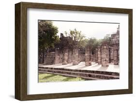 ¡Viva Mexico! Collection - One Thousand Mayan Columns IV - Chichen Itza-Philippe Hugonnard-Framed Photographic Print