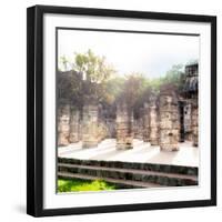 ¡Viva Mexico! Collection - One Thousand Mayan Columns V - Chichen Itza-Philippe Hugonnard-Framed Photographic Print