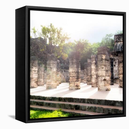¡Viva Mexico! Collection - One Thousand Mayan Columns V - Chichen Itza-Philippe Hugonnard-Framed Stretched Canvas
