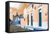 ¡Viva Mexico! Collection - Orange Campeche-Philippe Hugonnard-Framed Stretched Canvas