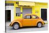 ¡Viva Mexico! Collection - Orange Volkswagen Beetle Car II-Philippe Hugonnard-Stretched Canvas