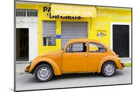 ¡Viva Mexico! Collection - Orange Volkswagen Beetle Car II-Philippe Hugonnard-Mounted Photographic Print