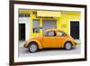 ¡Viva Mexico! Collection - Orange Volkswagen Beetle Car II-Philippe Hugonnard-Framed Photographic Print