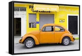 ¡Viva Mexico! Collection - Orange Volkswagen Beetle Car II-Philippe Hugonnard-Framed Stretched Canvas