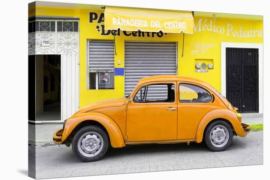 ¡Viva Mexico! Collection - Orange Volkswagen Beetle Car II-Philippe Hugonnard-Stretched Canvas