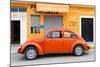 ¡Viva Mexico! Collection - Orange Volkswagen Beetle Car-Philippe Hugonnard-Mounted Photographic Print