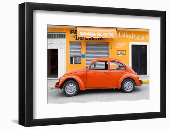 ¡Viva Mexico! Collection - Orange Volkswagen Beetle Car-Philippe Hugonnard-Framed Photographic Print