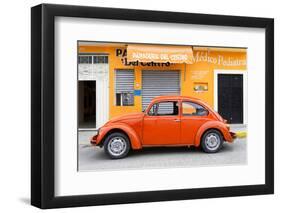 ¡Viva Mexico! Collection - Orange Volkswagen Beetle Car-Philippe Hugonnard-Framed Photographic Print