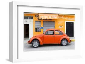 ¡Viva Mexico! Collection - Orange Volkswagen Beetle Car-Philippe Hugonnard-Framed Photographic Print