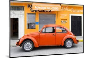 ¡Viva Mexico! Collection - Orange Volkswagen Beetle Car-Philippe Hugonnard-Mounted Photographic Print