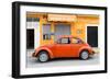 ¡Viva Mexico! Collection - Orange Volkswagen Beetle Car-Philippe Hugonnard-Framed Photographic Print