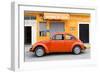 ¡Viva Mexico! Collection - Orange Volkswagen Beetle Car-Philippe Hugonnard-Framed Photographic Print