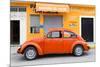 ¡Viva Mexico! Collection - Orange Volkswagen Beetle Car-Philippe Hugonnard-Mounted Photographic Print