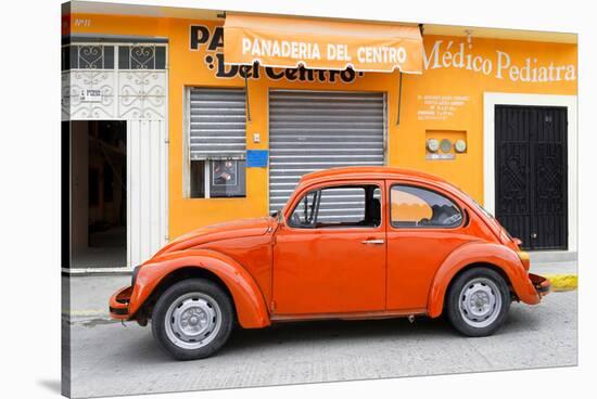 ¡Viva Mexico! Collection - Orange Volkswagen Beetle Car-Philippe Hugonnard-Stretched Canvas