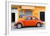 ¡Viva Mexico! Collection - Orange Volkswagen Beetle Car-Philippe Hugonnard-Framed Photographic Print