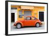 ¡Viva Mexico! Collection - Orange Volkswagen Beetle Car-Philippe Hugonnard-Framed Photographic Print