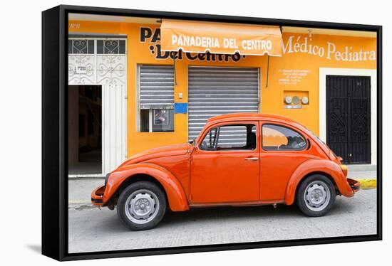 ¡Viva Mexico! Collection - Orange Volkswagen Beetle Car-Philippe Hugonnard-Framed Stretched Canvas