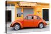¡Viva Mexico! Collection - Orange Volkswagen Beetle Car-Philippe Hugonnard-Stretched Canvas