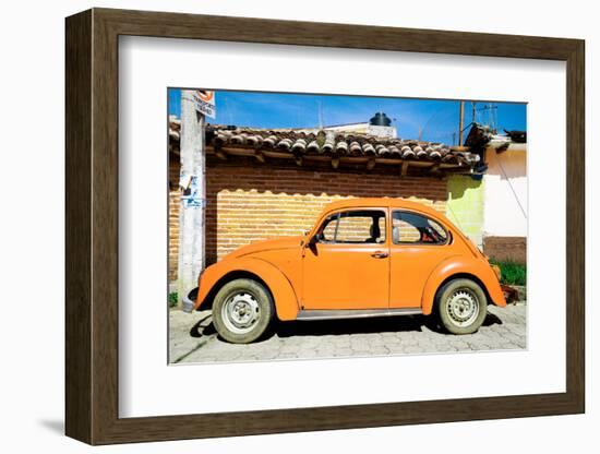 ¡Viva Mexico! Collection - Orange Volkswagen Beetle-Philippe Hugonnard-Framed Photographic Print