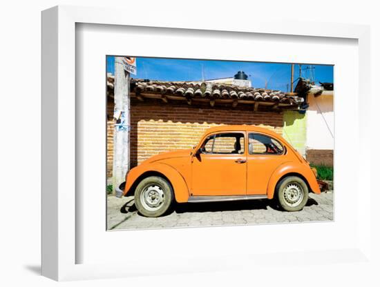 ¡Viva Mexico! Collection - Orange Volkswagen Beetle-Philippe Hugonnard-Framed Photographic Print