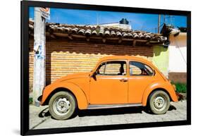 ¡Viva Mexico! Collection - Orange Volkswagen Beetle-Philippe Hugonnard-Framed Photographic Print