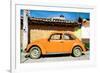 ¡Viva Mexico! Collection - Orange Volkswagen Beetle-Philippe Hugonnard-Framed Photographic Print