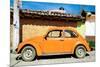 ¡Viva Mexico! Collection - Orange Volkswagen Beetle-Philippe Hugonnard-Mounted Photographic Print