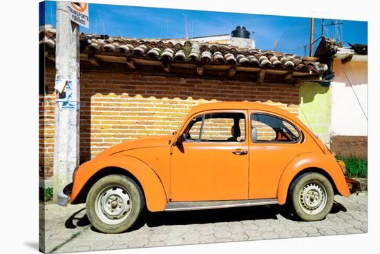 ¡Viva Mexico! Collection - Orange Volkswagen Beetle-Philippe Hugonnard-Stretched Canvas