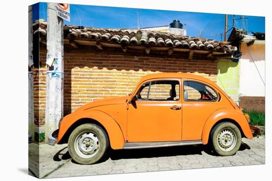 ¡Viva Mexico! Collection - Orange Volkswagen Beetle-Philippe Hugonnard-Stretched Canvas