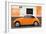 ¡Viva Mexico! Collection - Orange VW Beetle Car and American Graffiti-Philippe Hugonnard-Framed Photographic Print