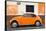 ¡Viva Mexico! Collection - Orange VW Beetle Car and American Graffiti-Philippe Hugonnard-Framed Stretched Canvas
