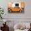 ¡Viva Mexico! Collection - Orange VW Beetle Car and American Graffiti-Philippe Hugonnard-Photographic Print displayed on a wall