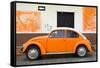 ¡Viva Mexico! Collection - Orange VW Beetle Car and American Graffiti-Philippe Hugonnard-Framed Stretched Canvas