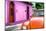 ¡Viva Mexico! Collection - Orange VW Beetle Car and Colorful House-Philippe Hugonnard-Mounted Photographic Print