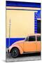 ¡Viva Mexico! Collection - Orange VW Beetle Car and Colorful Wall-Philippe Hugonnard-Mounted Photographic Print