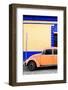 ¡Viva Mexico! Collection - Orange VW Beetle Car and Colorful Wall-Philippe Hugonnard-Framed Photographic Print