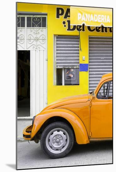 ¡Viva Mexico! Collection - Orange VW Beetle Car II-Philippe Hugonnard-Mounted Photographic Print